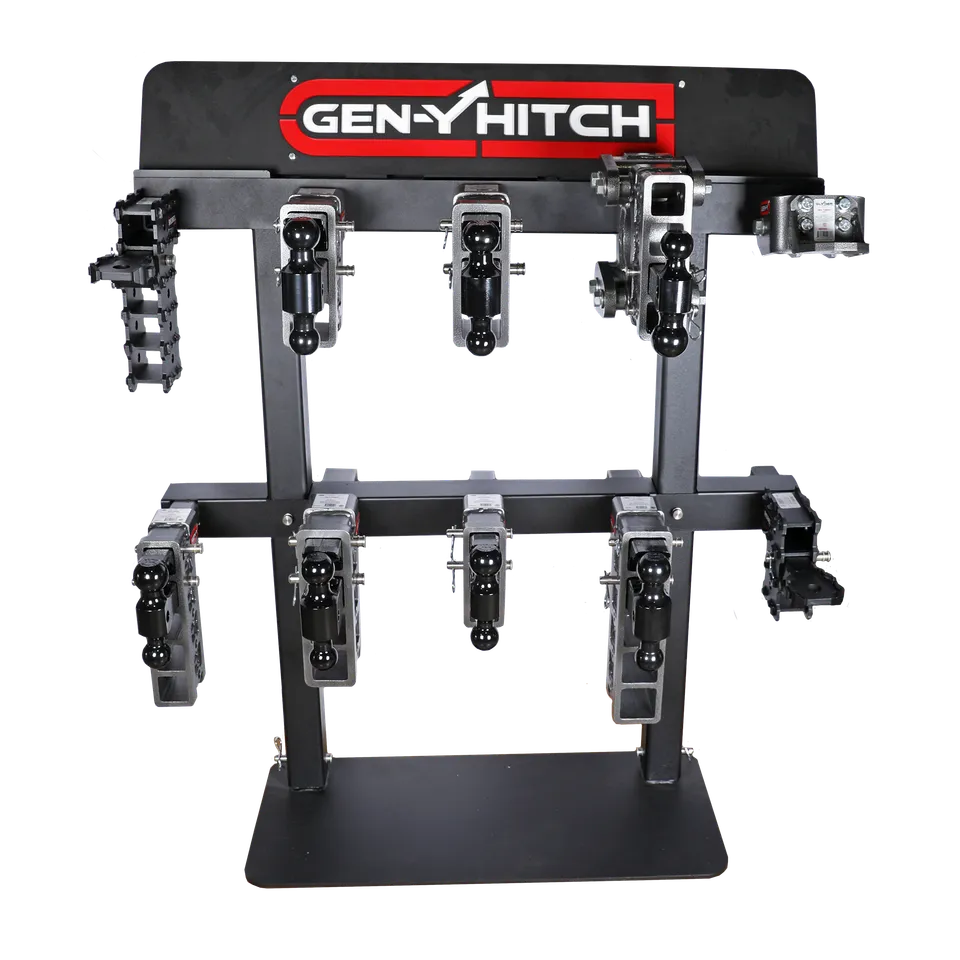GEN-Y Hitch Bumper Pull espositore banco nero rosso