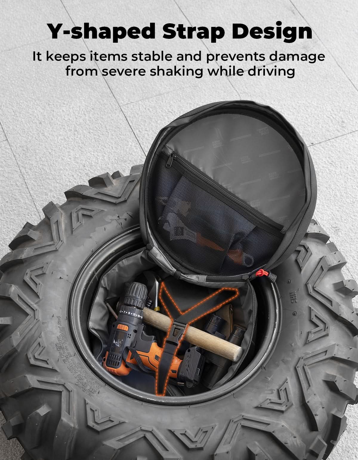 KEMIMOTO borsa portaruota scorta impermeabile X3 RZR