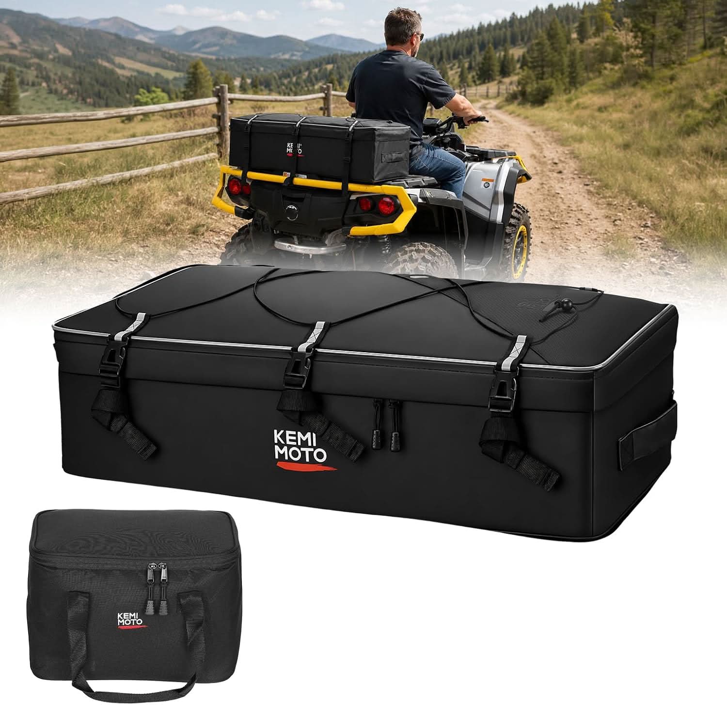 KEMIMOTO ATV Borsa Posteriore 73L con Frigo 12L