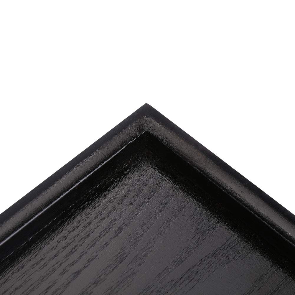 Kuuleyn Vassoio Tè Legno Nero 22x12x2 cm Rettangolare