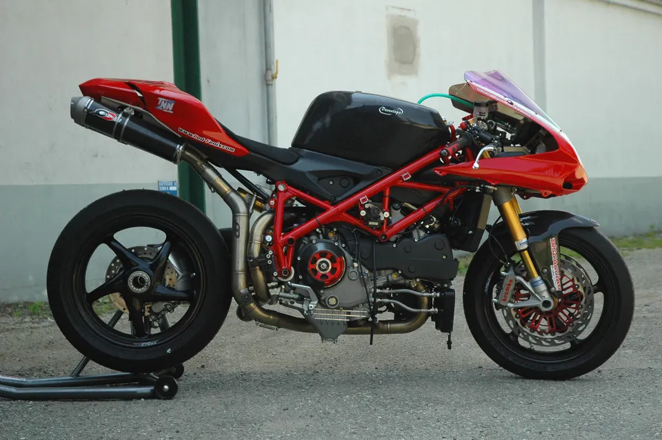 QD Exhaust Magnum Ducati 848-1098-1198 coppia slip-on titanio ovale