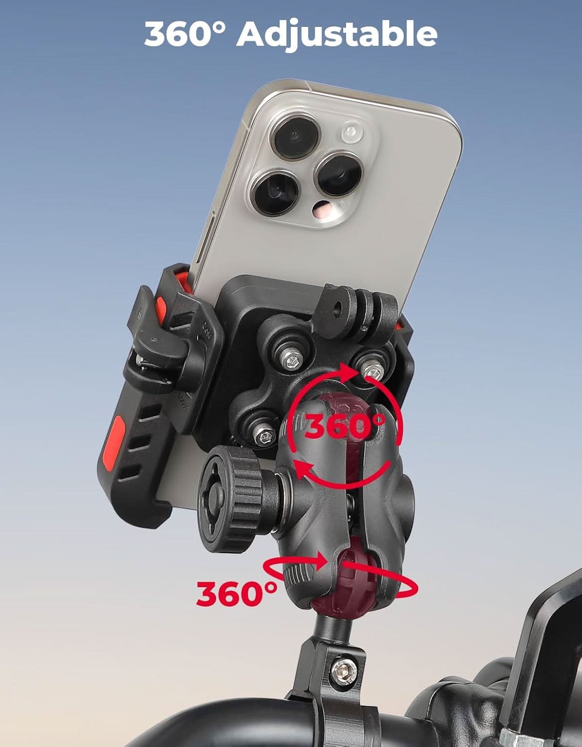 KEMIMOTO supporto telefono moto antivibrazione parasole