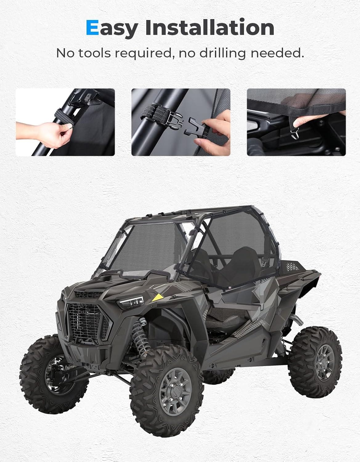 KEMIMOTO Mesh Shield rete porta Polaris RZR XP 1000
