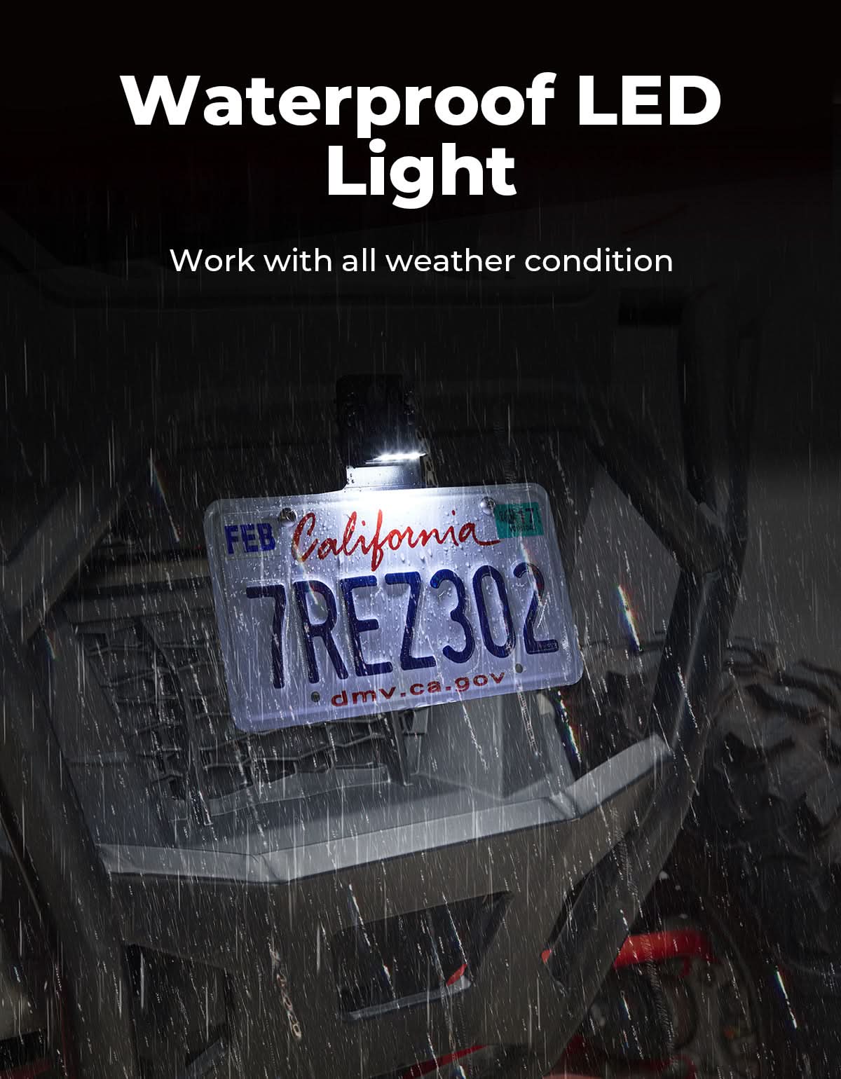 Kemimoto kit frecce UTV LED con clacson 110dB e portatarga