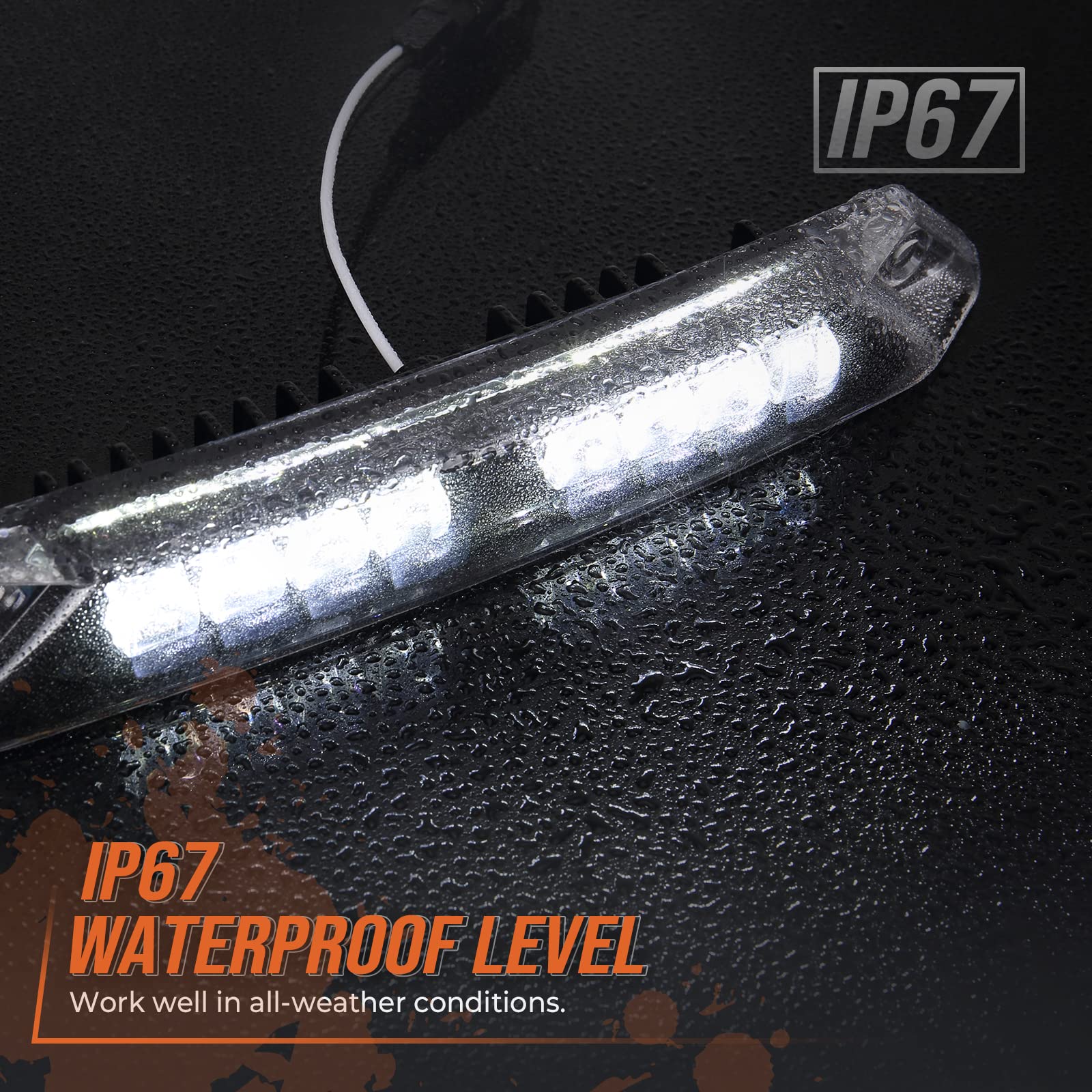 Kemimoto B0801-02701CL barra LED paraurti Ryker IP67