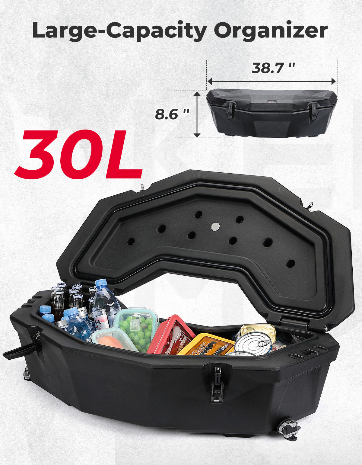 Kemimoto X3 baule posteriore 30L impermeabile 120kg