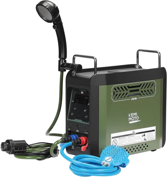 Kemimoto scaldabagno gas portatile 20000 BTU con pompa e doccia