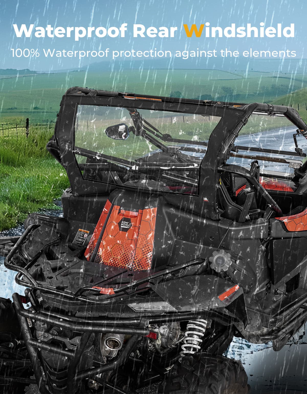 KEMIMOTO ZForce 950 parabrezza posteriore morbido impermeabile