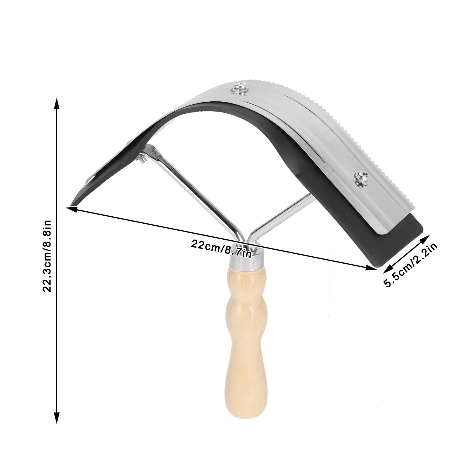 Kuuleyn Raschietto Sudore Cavalli 2in1 Manico Legno