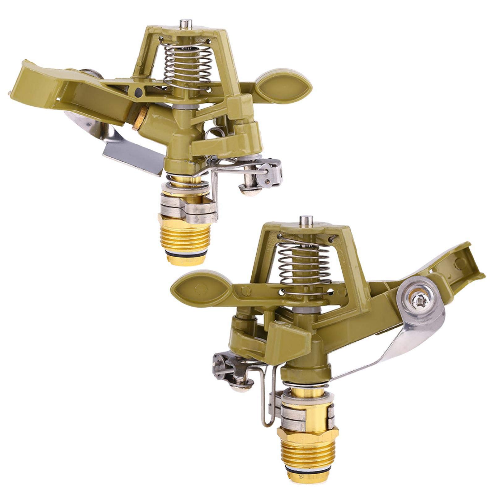 Kuuleyn Irrigatore Rotante Zinco 360° 1/2" Giardino 1 Pezzo
