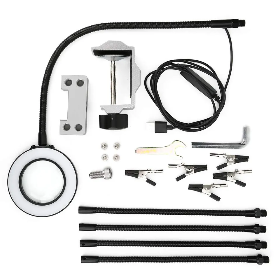 Kuuleyn Terza Mano Saldatura Lente LED 3X Morsetto