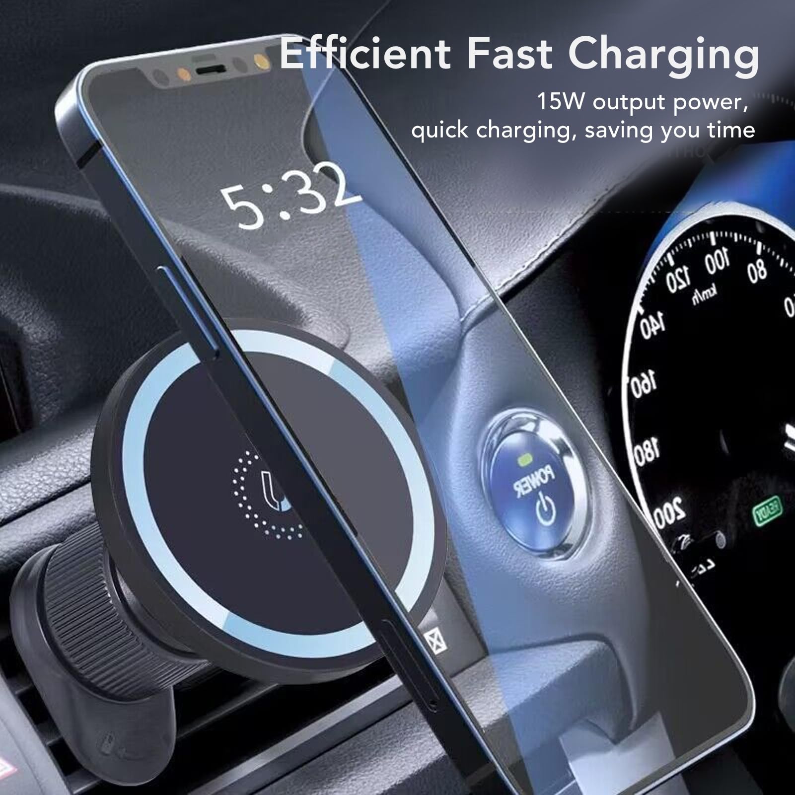 AOWINHIT Caricatore Auto Wireless Magnetico 15W Presa Aria