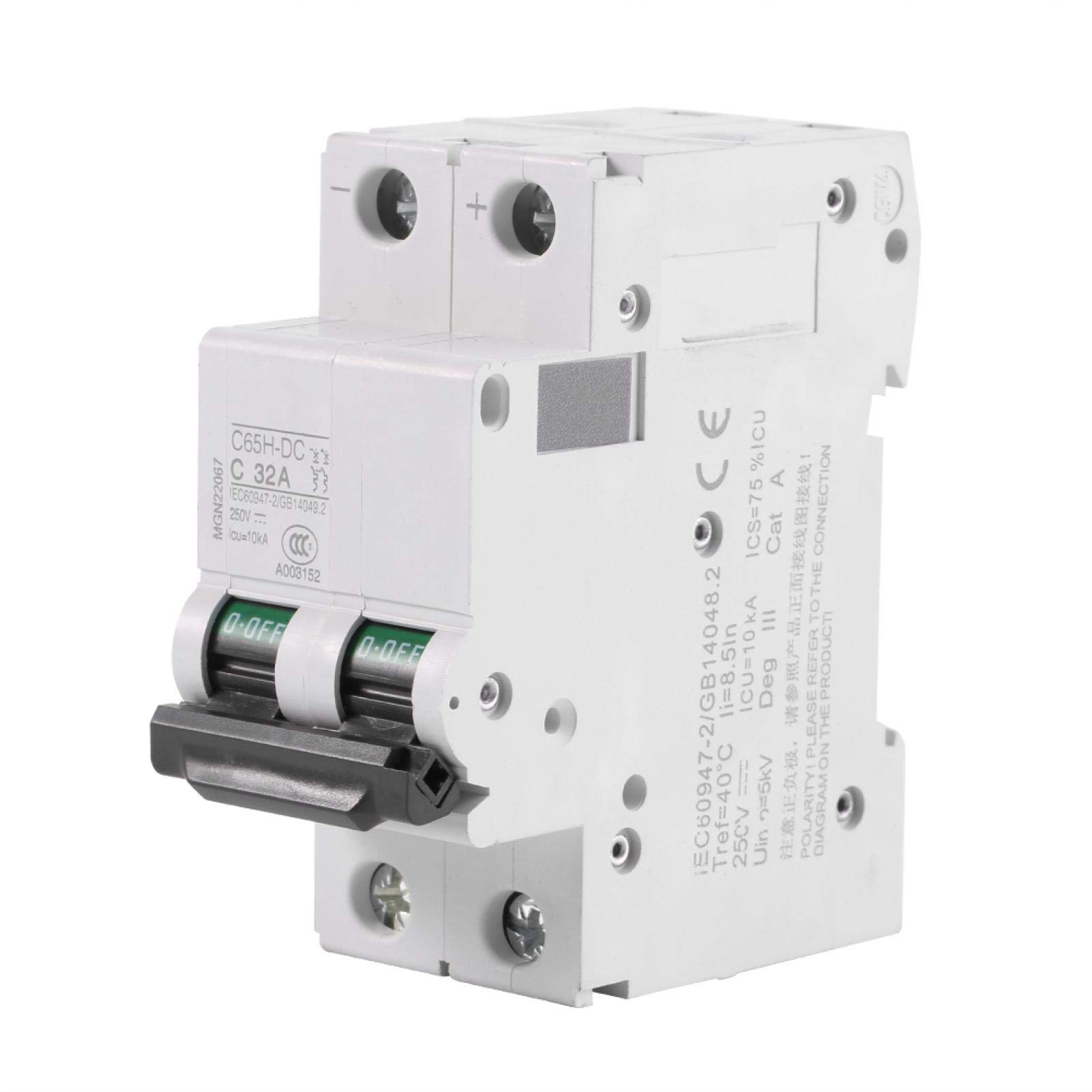 Kuuleyn 2P 250V 32A interruttore magnetotermico DC per solare