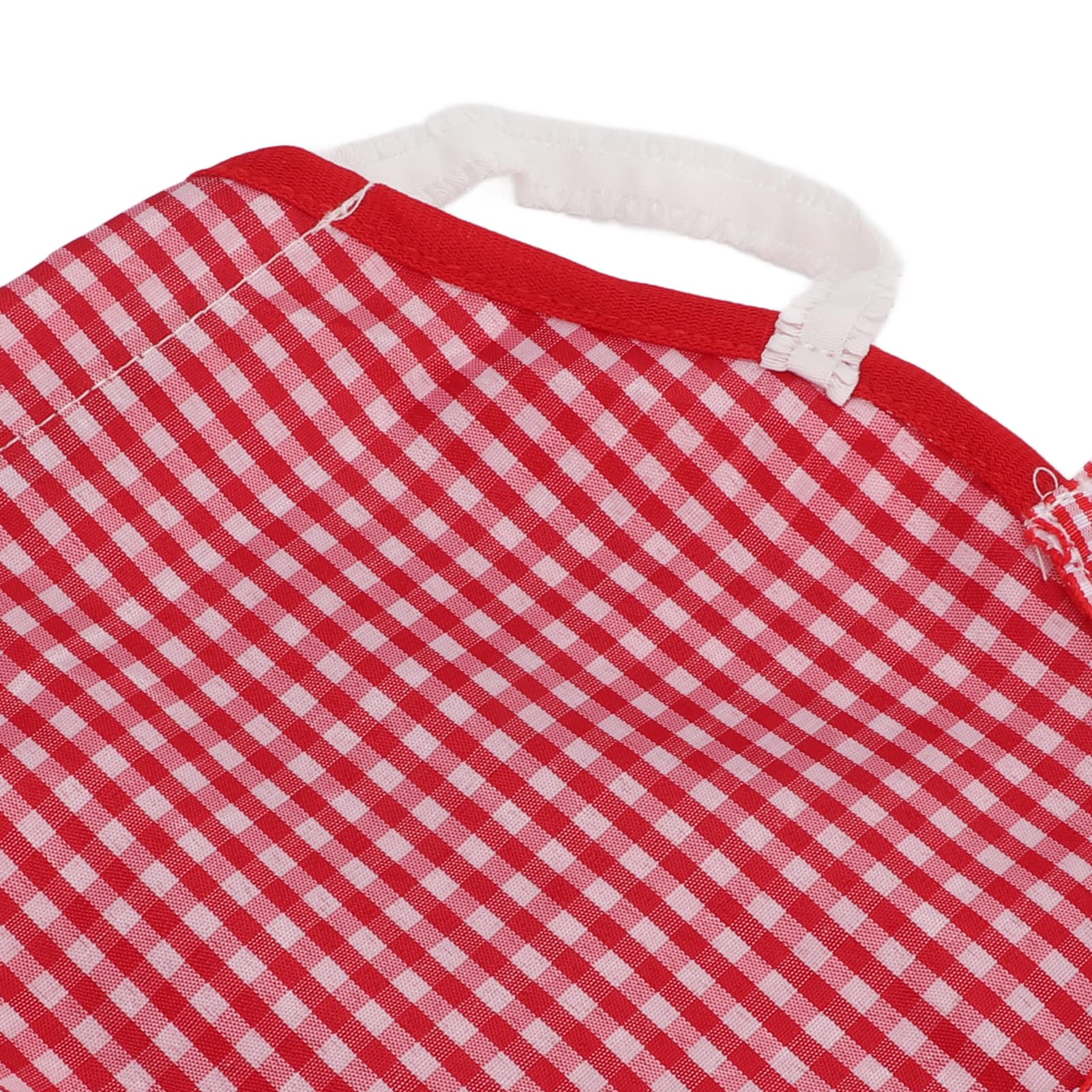 Kuuleyn Sella Protettiva per Galline Plaid Rosso Riutilizzabile