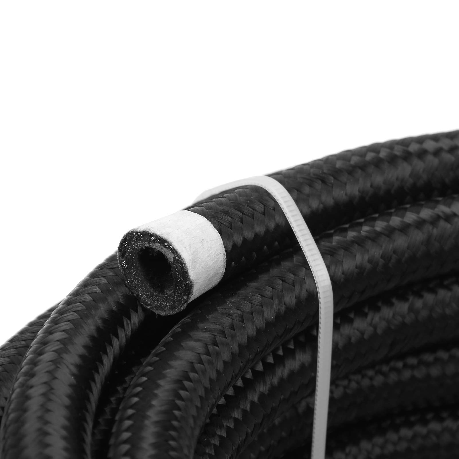 Kuuleyn Tubo carburante intrecciato 6AN 6 m nero