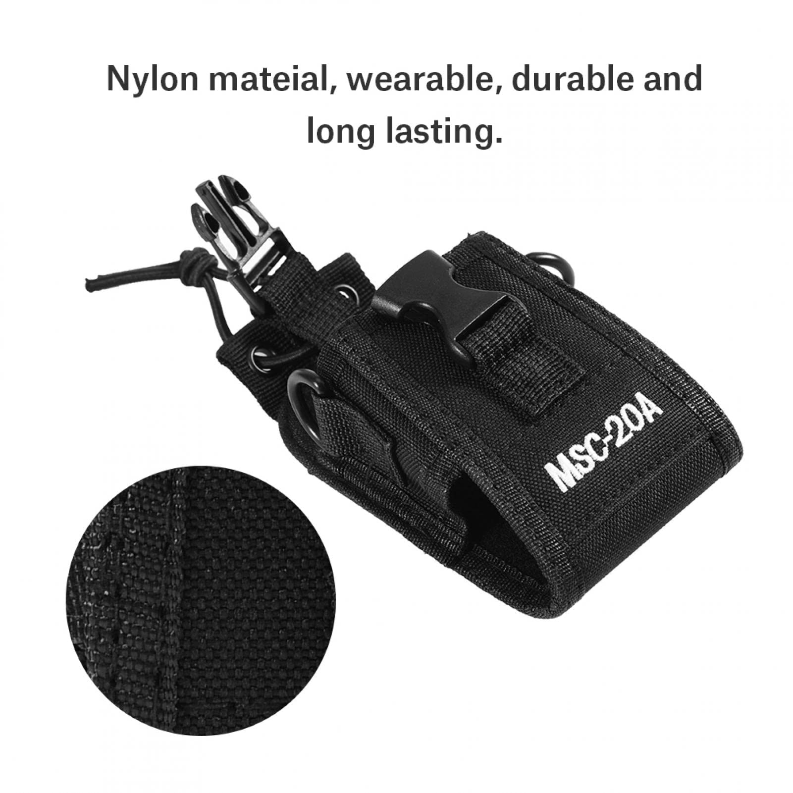 Kuuleyn MSC-20A Custodia Radio Nylon Nera con Tracolla