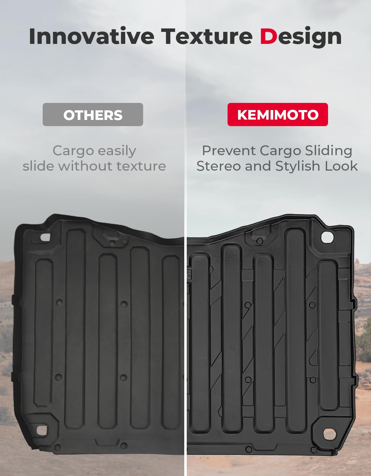 KEMIMOTO Pioneer 1000 Tappeto Cassone TPE Antiscivolo