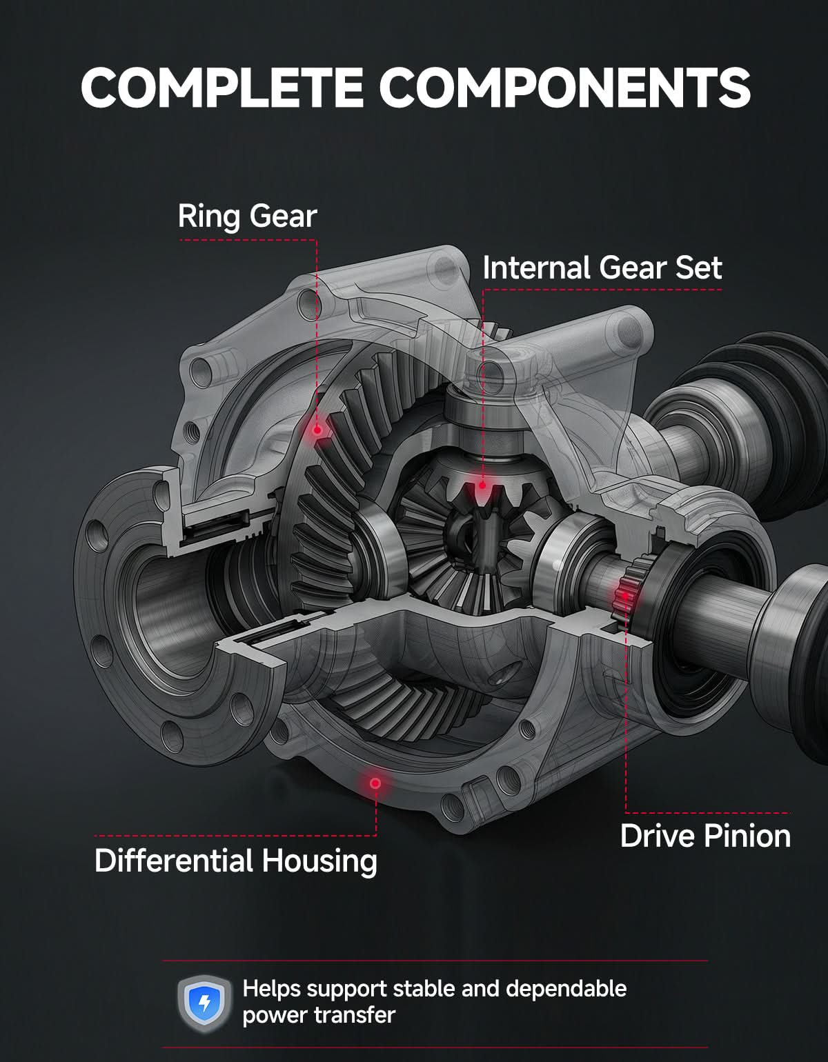 KEMIMOTO Defender differenziale ricambio diretto