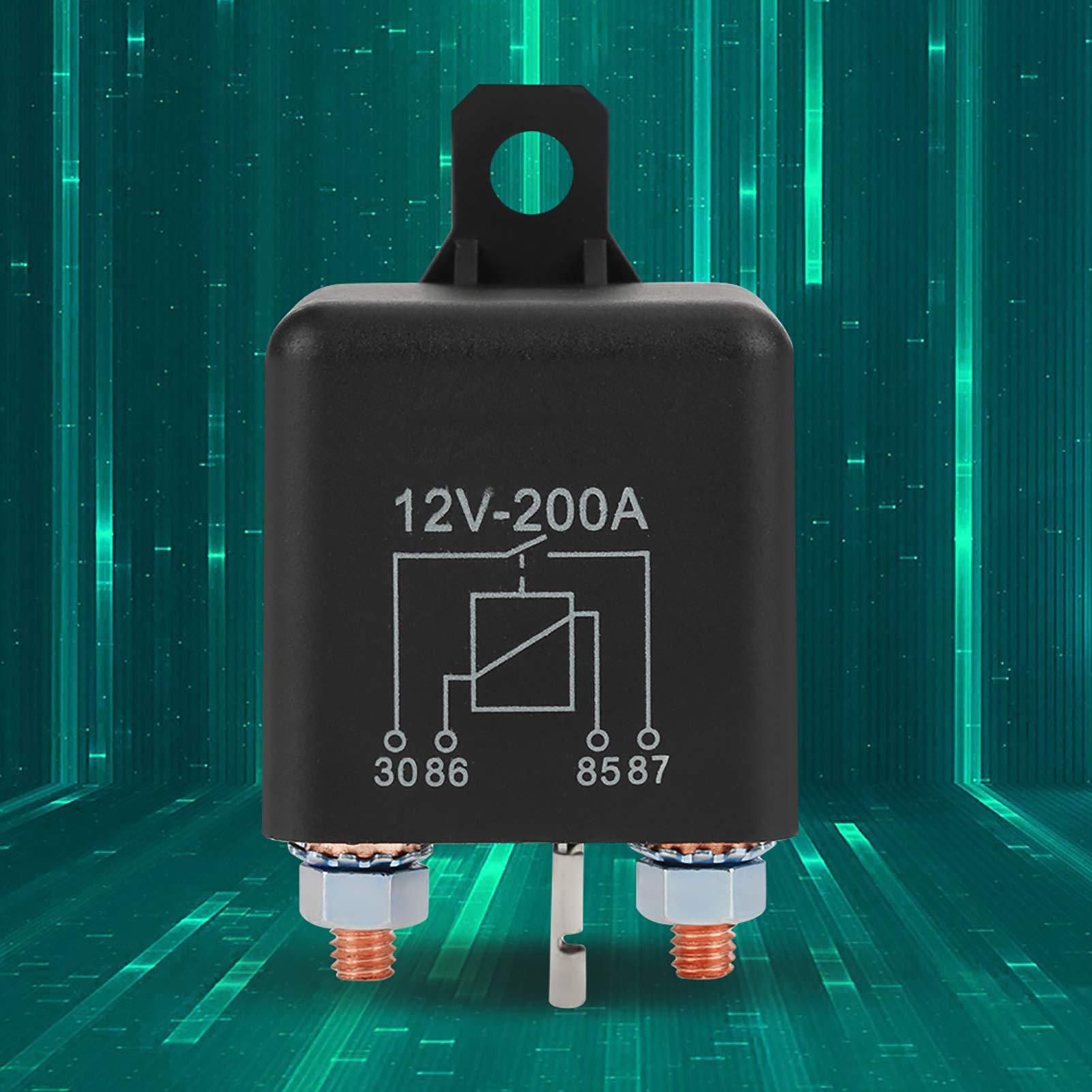 Kuuleyn Relè Avviamento 12V 200A 4 Pin Alta Corrente
