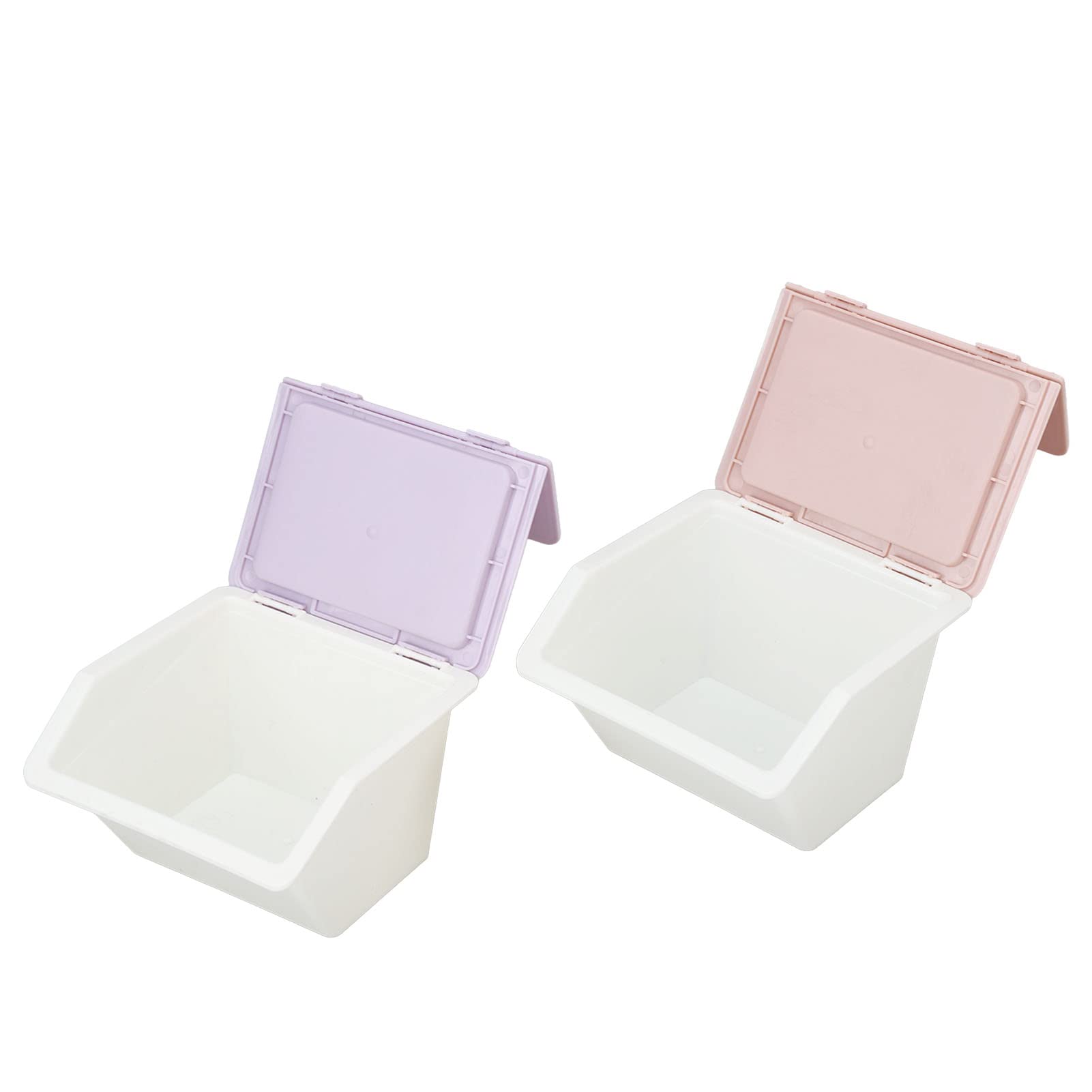Kuuleyn Organizer Scrivania Plastica Rosa Viola 2 Pezzi