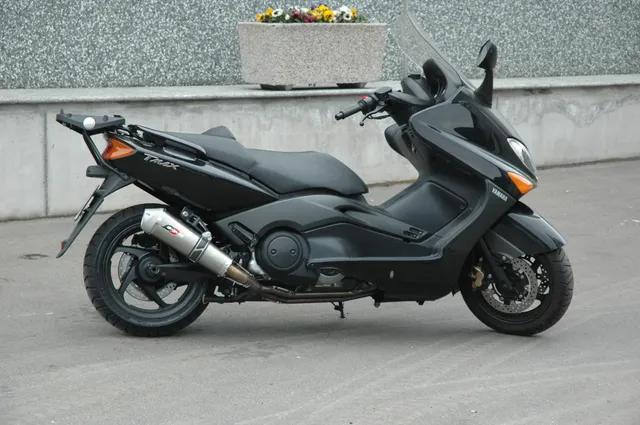 QD Exhaust T-Max 500 2000-2007 scarico completo inox 2 in 1