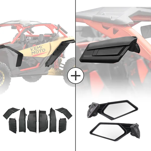 KEMIMOTO Maverick X3 parafanghi + specchietti kit
