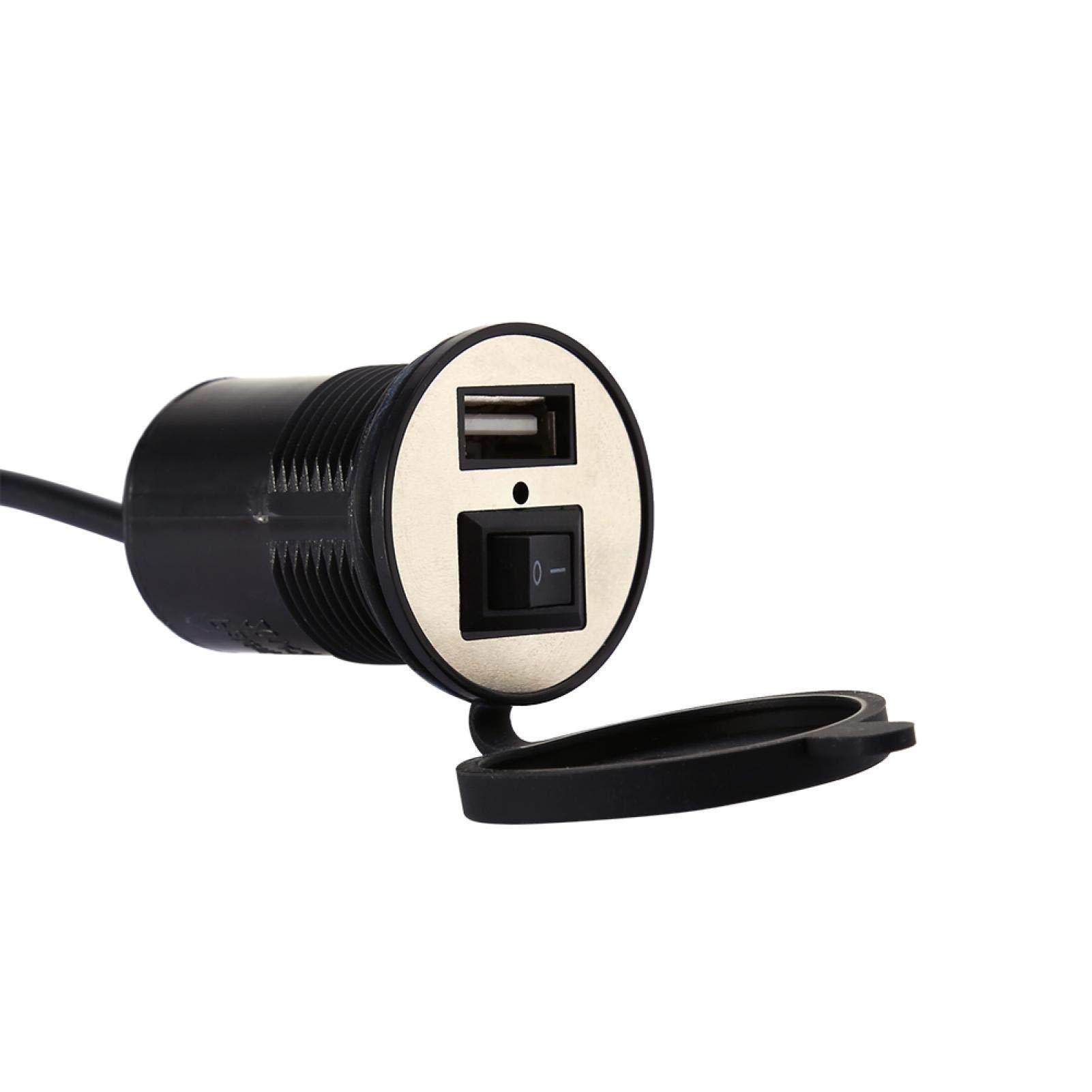 Kuuleyn Caricabatterie USB Moto Impermeabile 12-24V