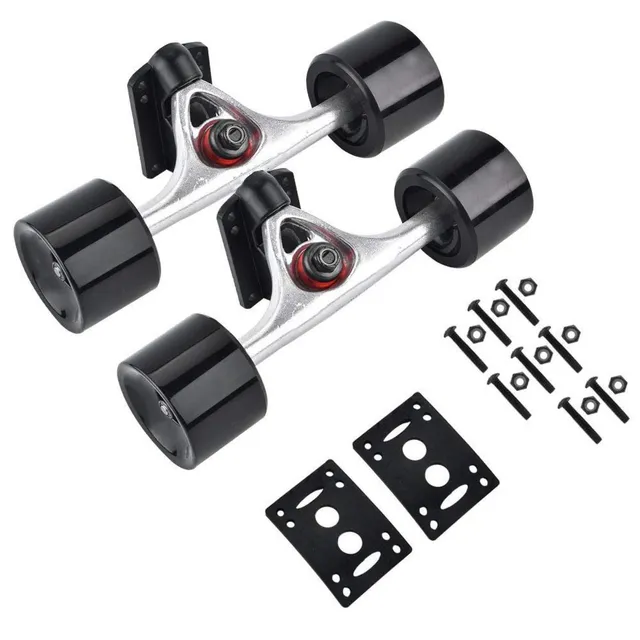 Kuuleyn Set Truck Skateboard 70 mm Asta Argento ABEC-9