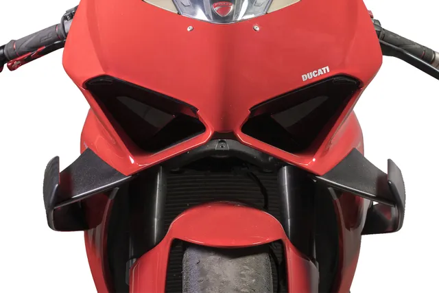 QD Exhaust Tie-Wings alette Ducati Panigale V4 ABS carbonio