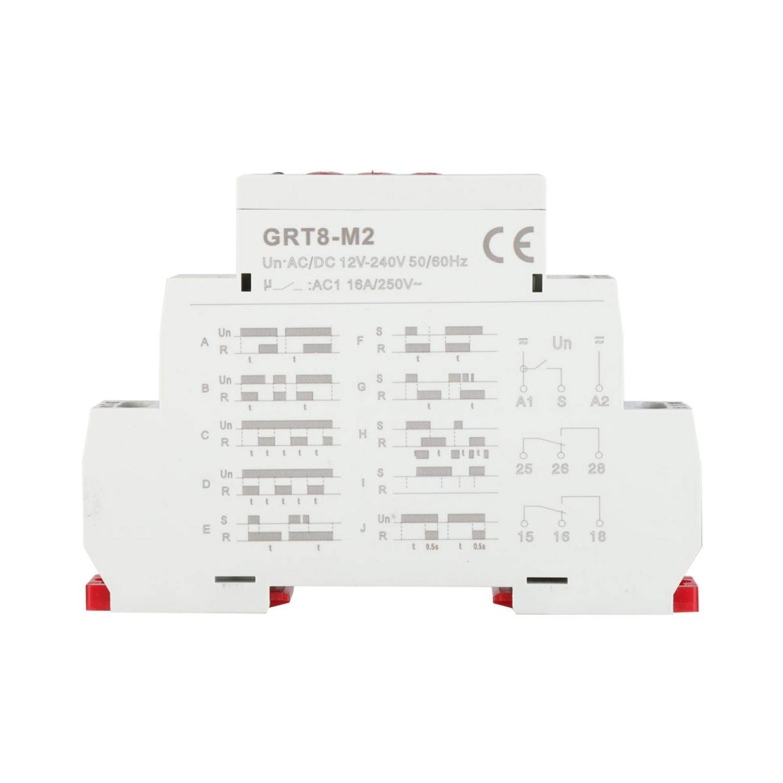 Kuuleyn GRT8-M2 relè temporizzato 12-240V 10 funzioni
