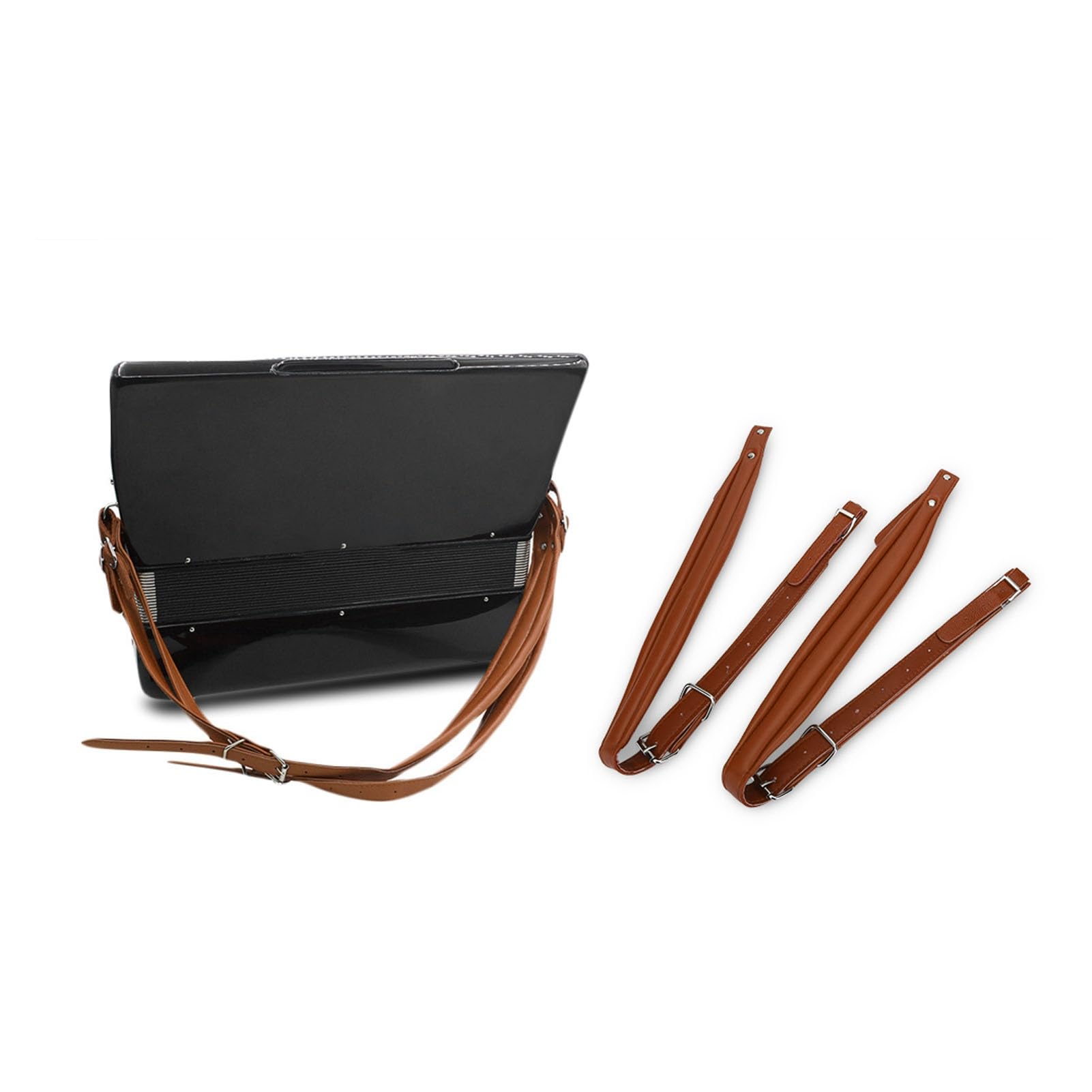 Kuuleyn cinghie fisarmonica pelle PU marrone 16-120 bassi