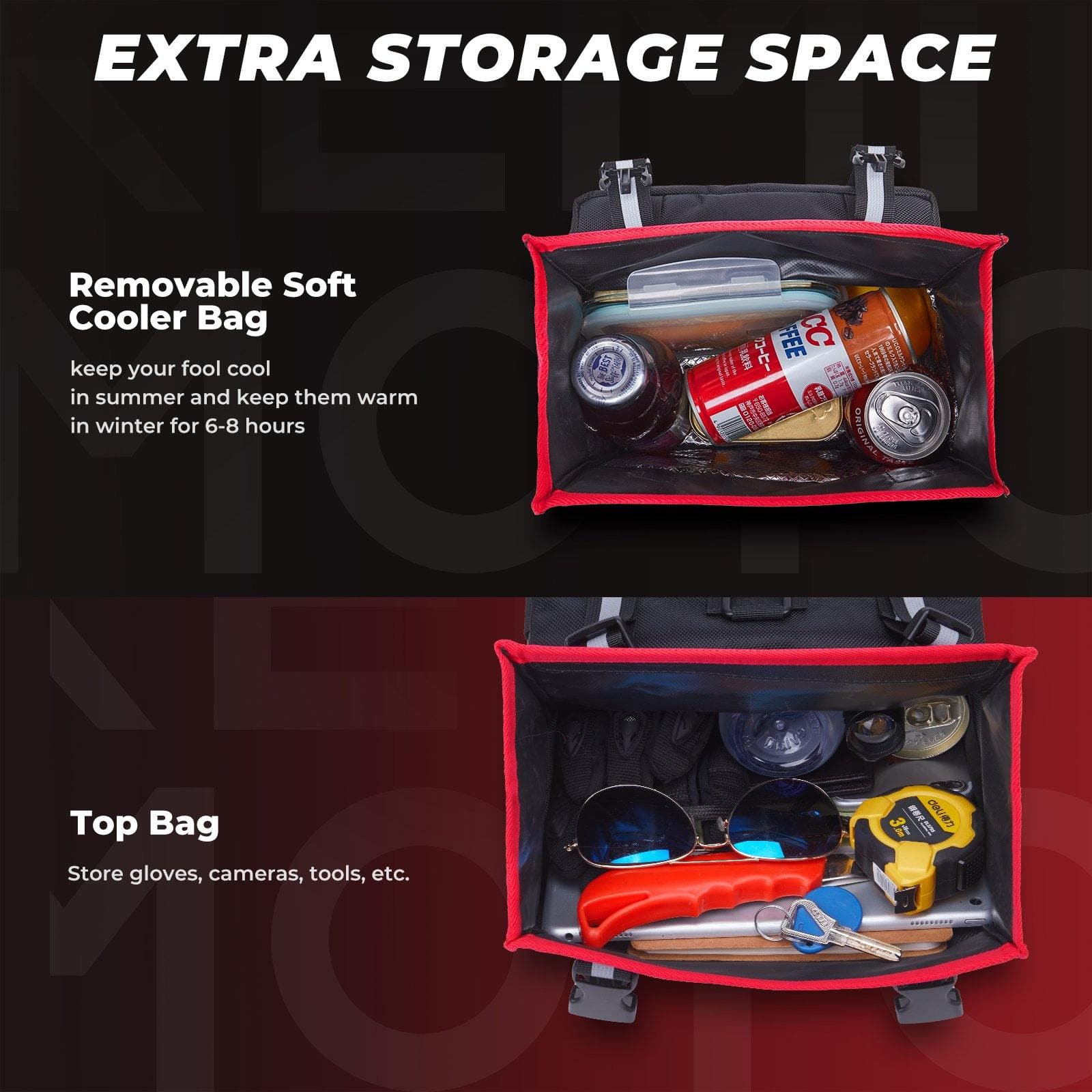 KEMIMOTO Borsa Parafango ATV Tessuto con Termica