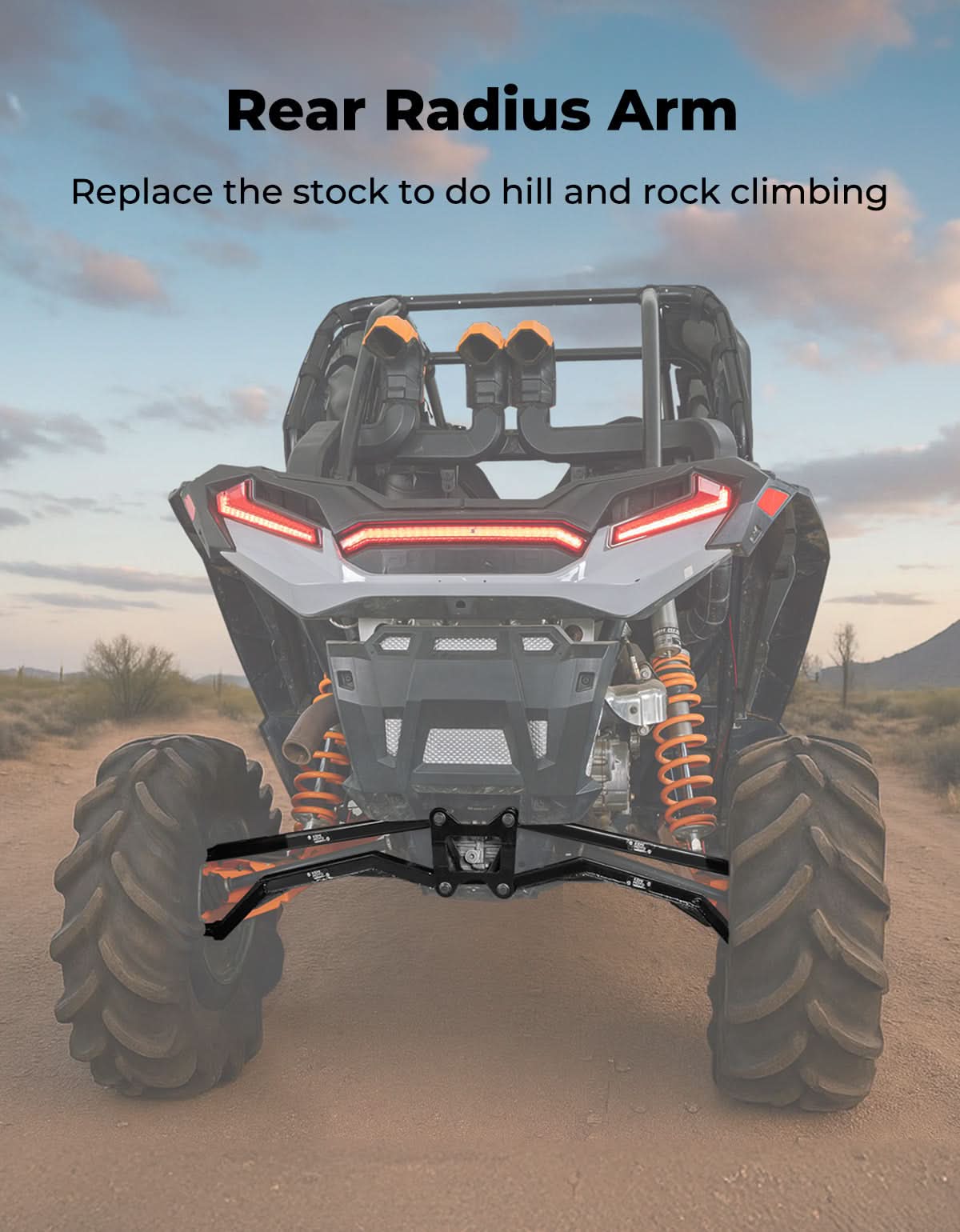 KEMIMOTO bracci posteriori Polaris RZR XP 1000 17-23 acciaio