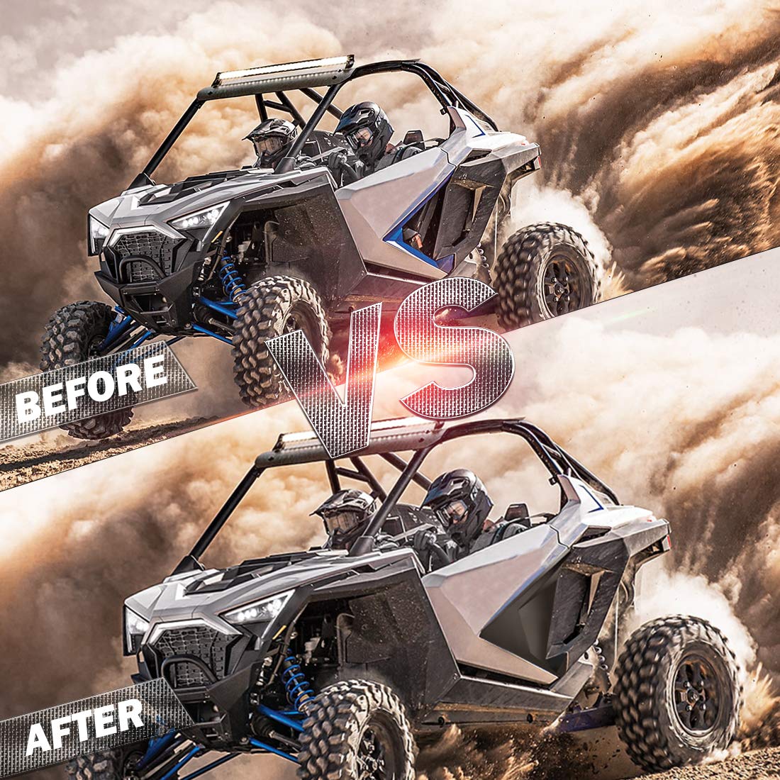 Kemimoto RZR PRO XP pannelli portiere inferiori UTV neri