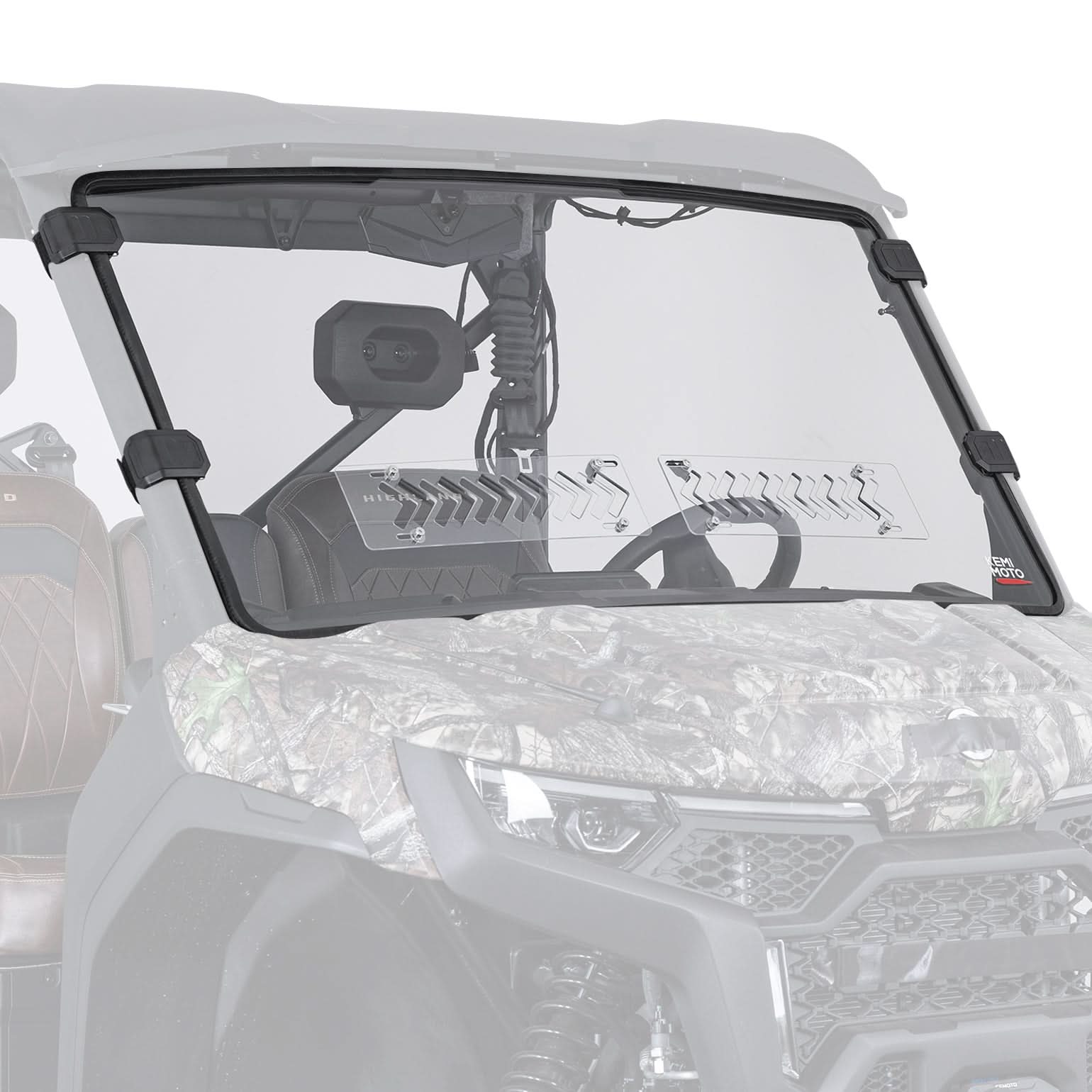 KEMIMOTO Parabrezza Anteriore Ventilato per CFMOTO UFORCE U10