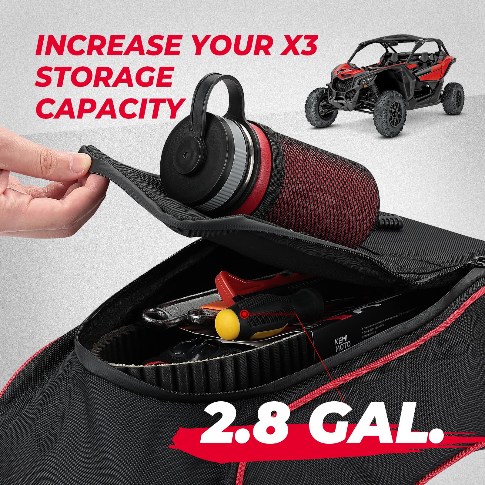 Kemimoto Maverick X3 borsa centrale 10,6 l impermeabile