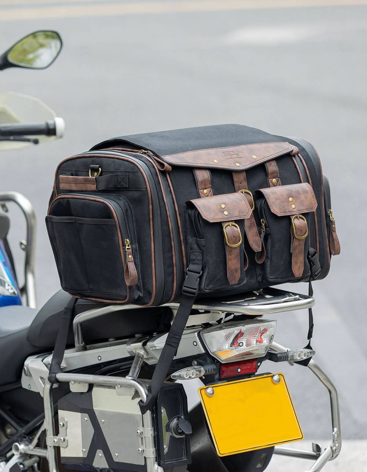 KEMIMOTO Borsa Posteriore Moto 60L Tela Cerata