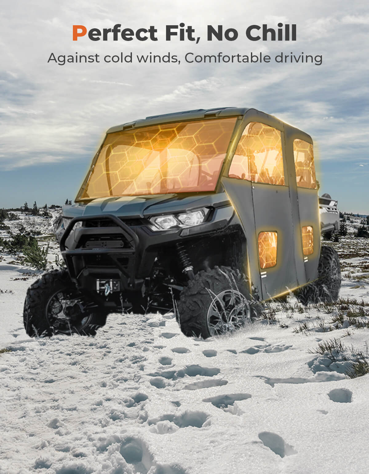 KEMIMOTO Porte cabina per Can-Am Defender Max HD impermeabili