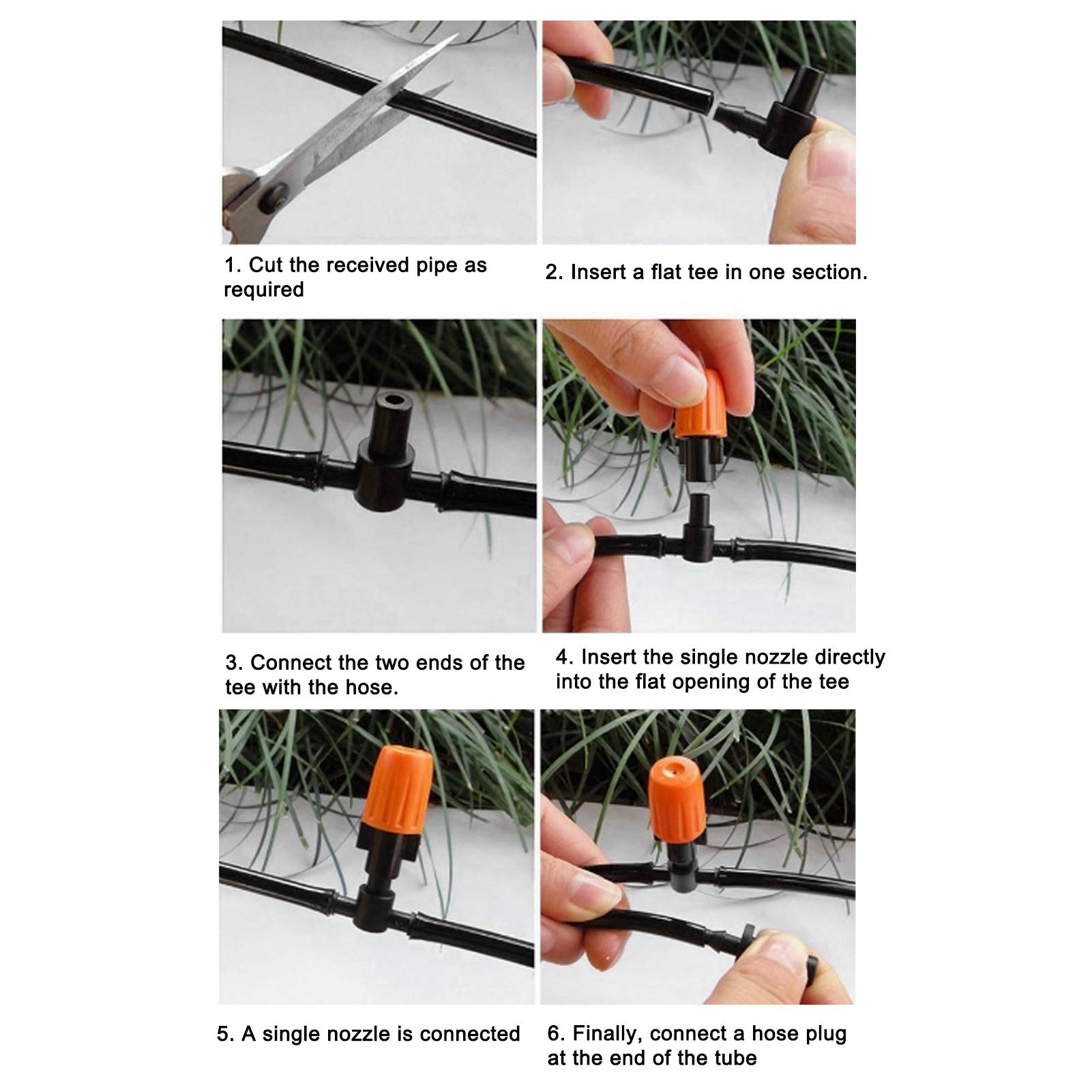 Kuuleyn Kit Irrigazione a Goccia 40 M Micro Spray
