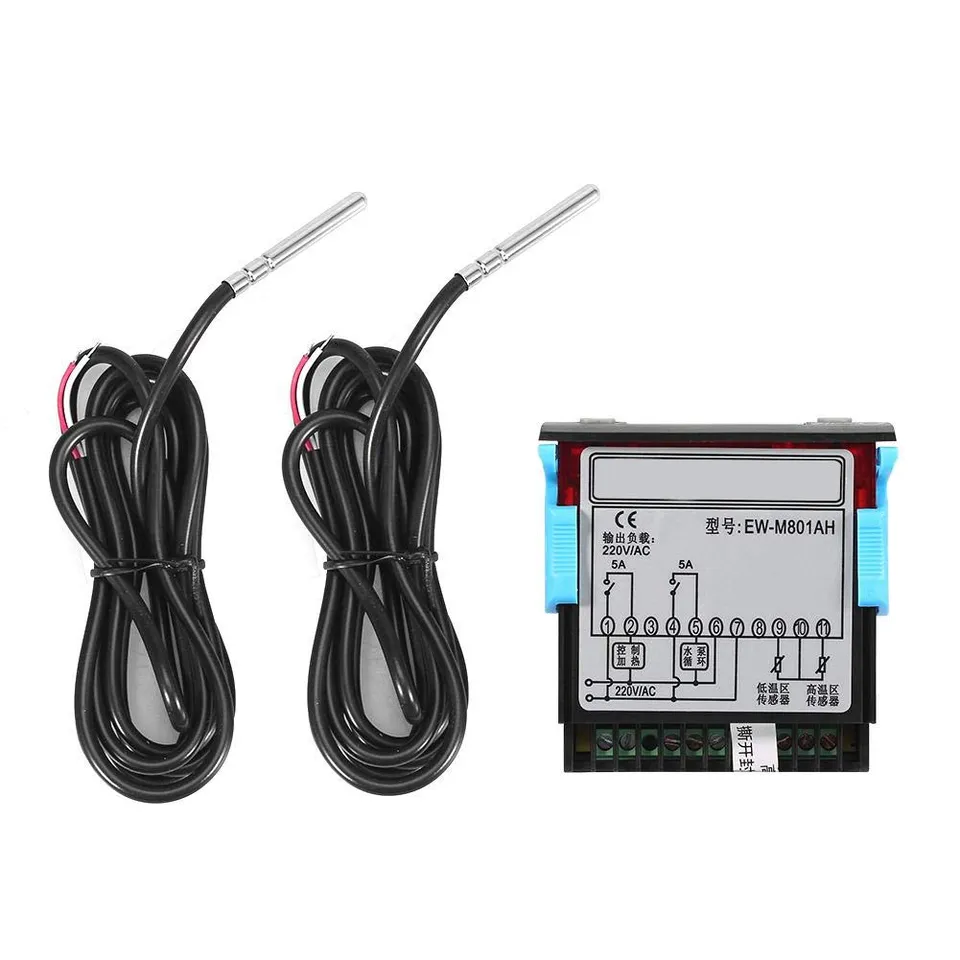 Kuuleyn Termostato AC 220V 5A Display per Scaldacqua Solare