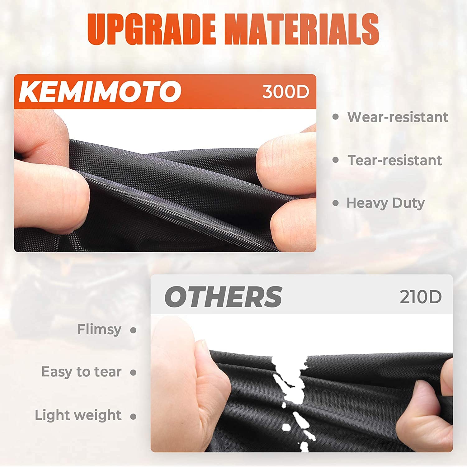 Kemimoto Cover ATV telo copriquad 300D impermeabile
