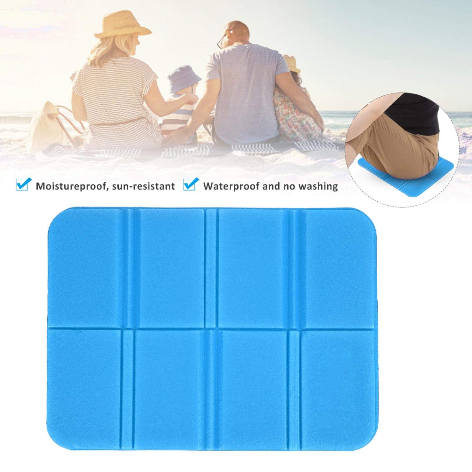 Kuuleyn Tappetino Pieghevole XPE Blu 4 Pezzi Impermeabile
