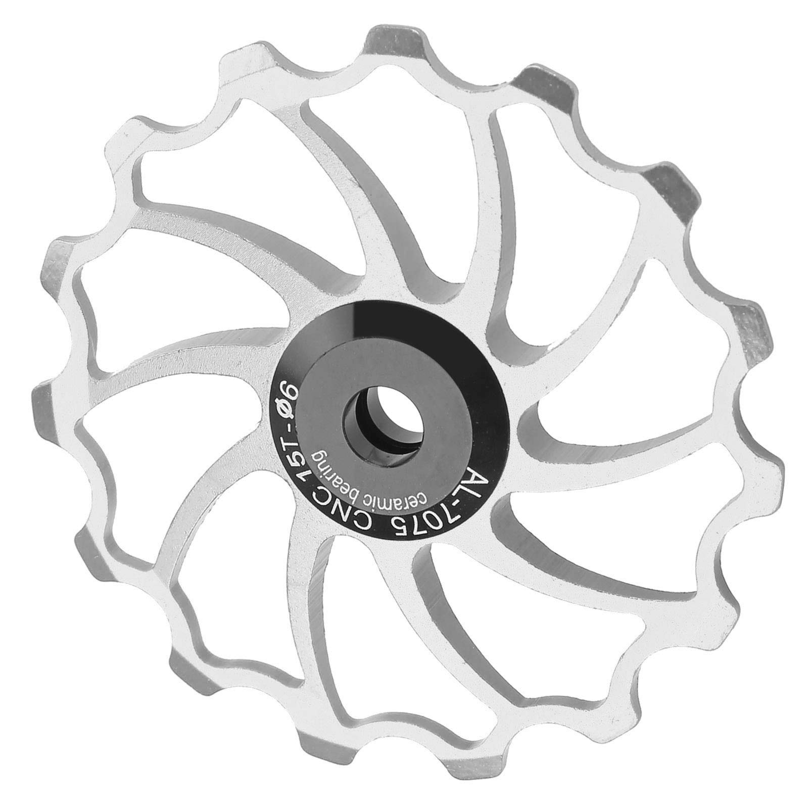 Kuuleyn Puleggia Cambio 15T Rotellina Ceramica Argento