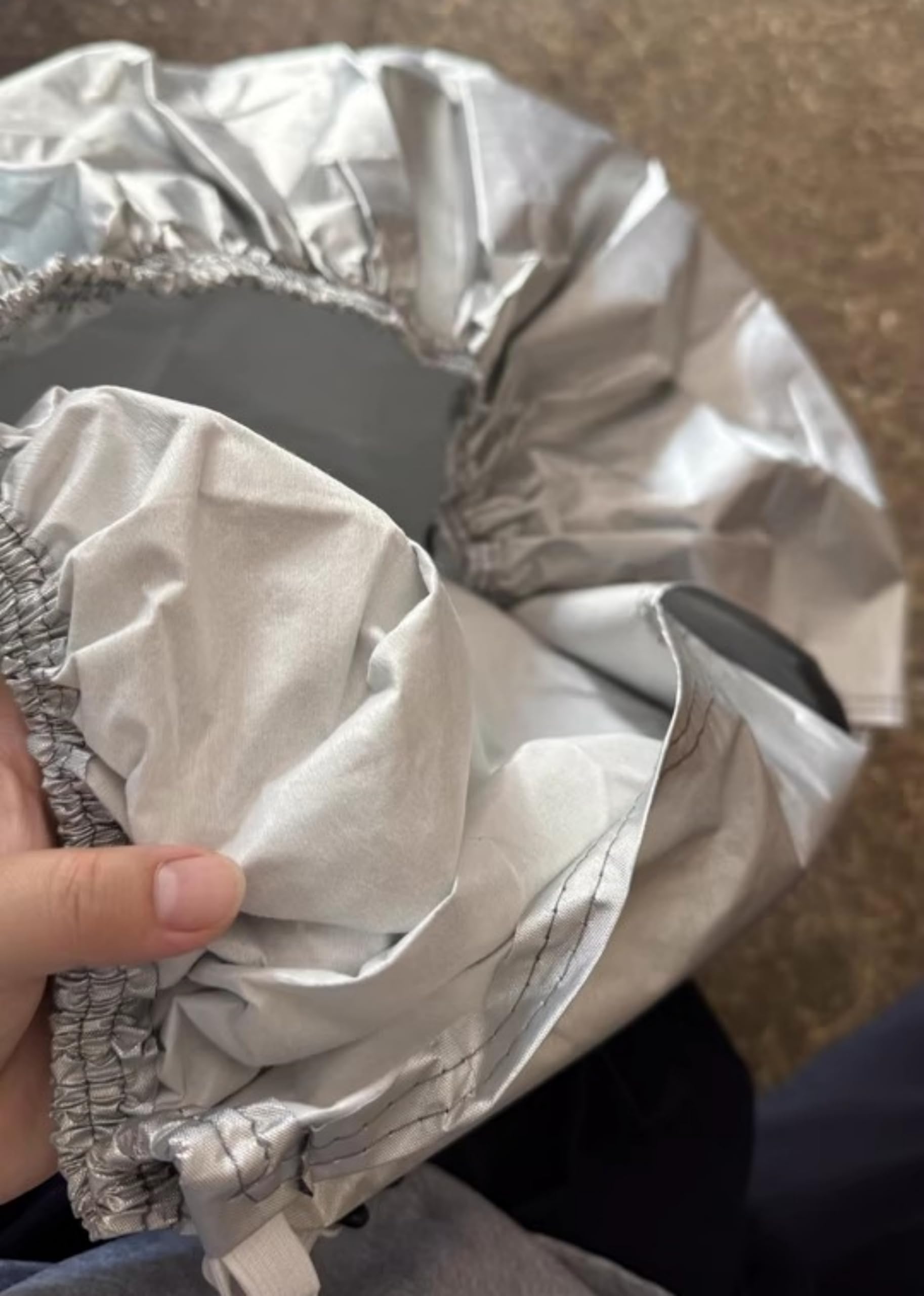 Kuuleyn Copriruota Auto 27-29 Pollici 4 Pezzi Argento