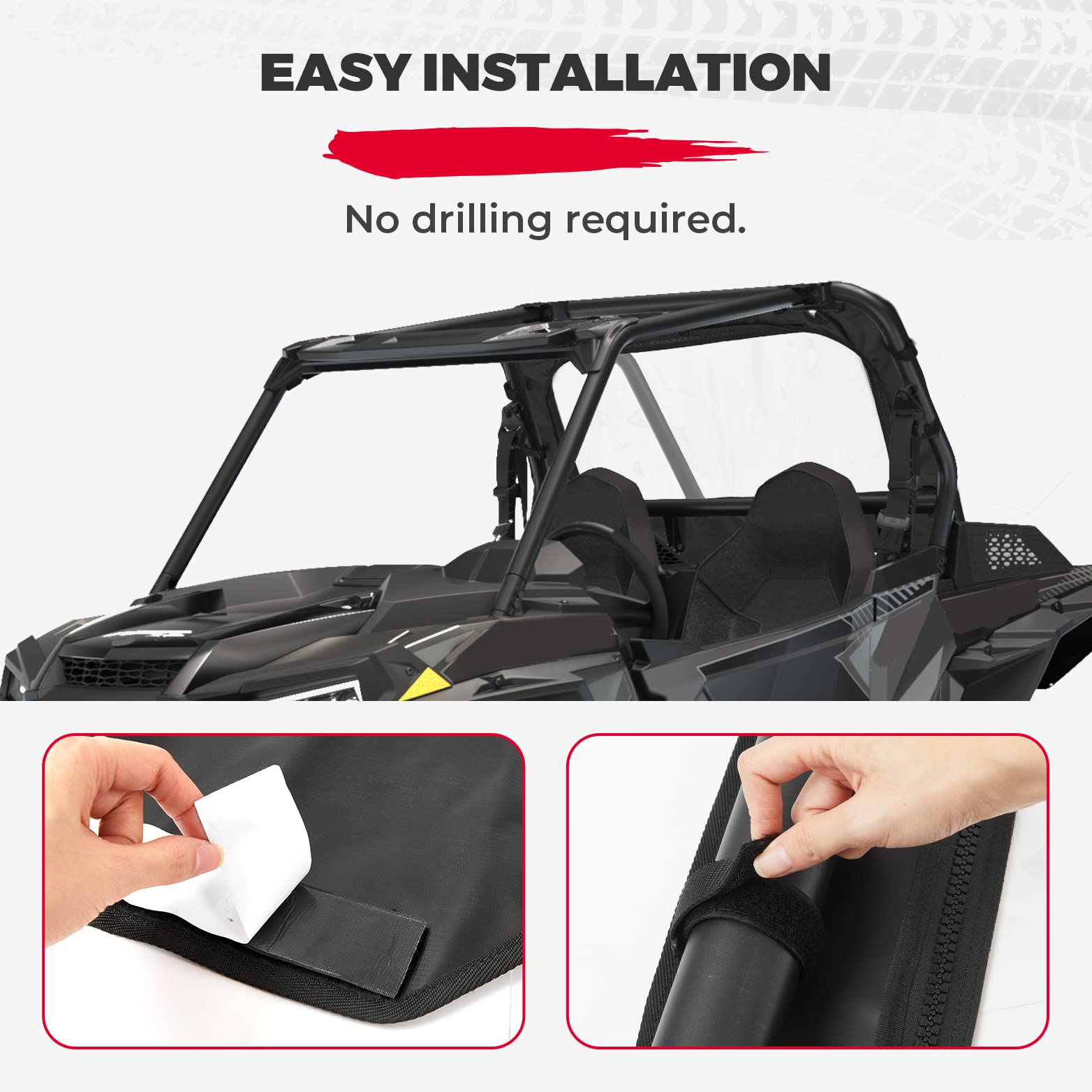 KEMIMOTO RZR XP 1000 lunotto posteriore morbido