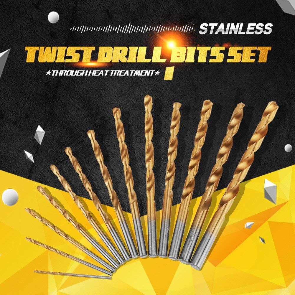 Kuuleyn set punte trapano HSS titanio 1,5-6,5 mm 13pz