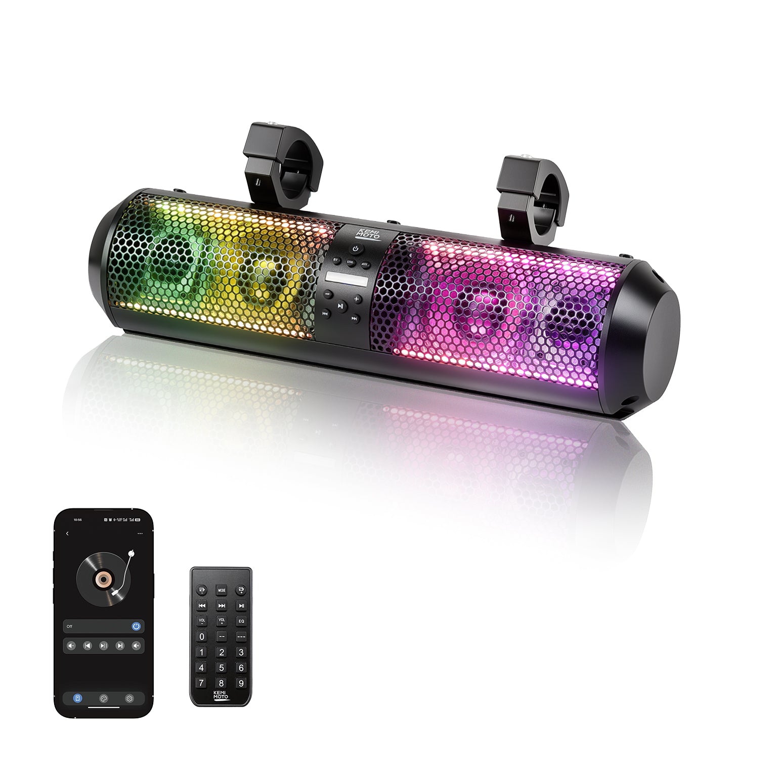 KEMIMOTO 18" soundbar bluetooth RGB UTV 400W