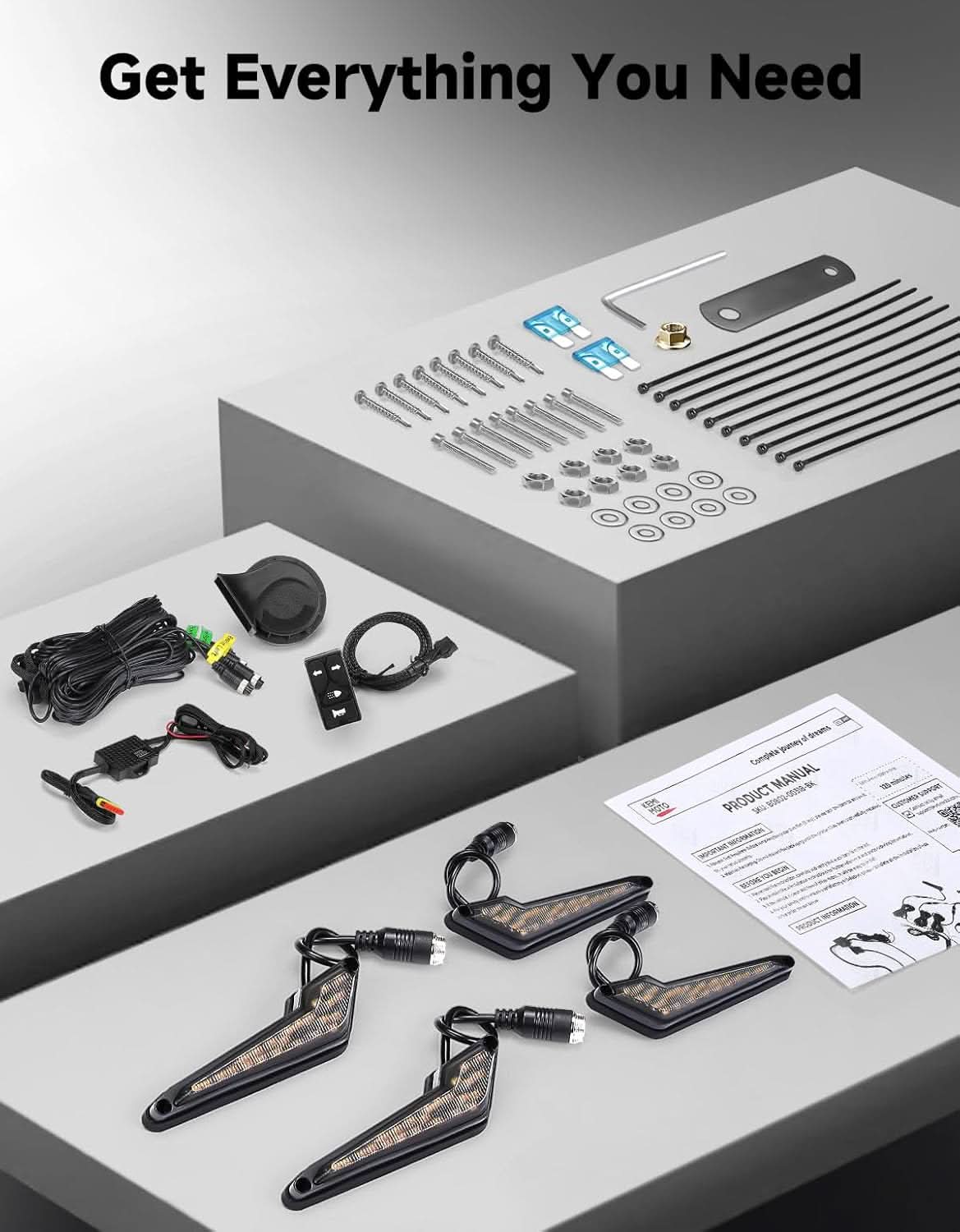 Kemimoto UTV kit frecce omologato universale con clacson