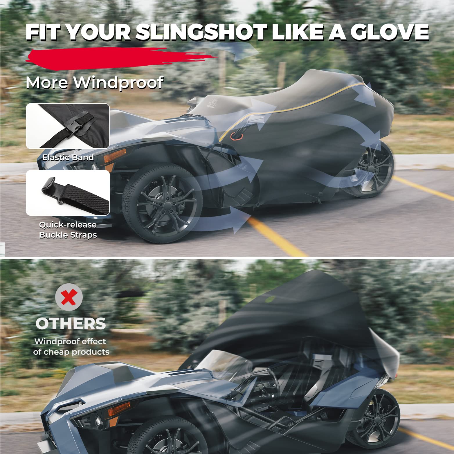 KEMIMOTO Telo Copriabitacolo Slingshot S R SL Impermeabile